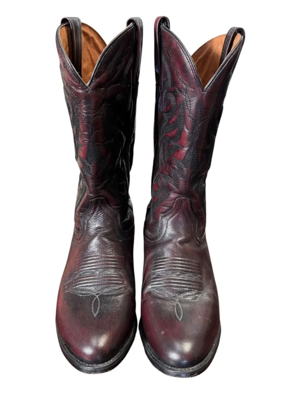 Dan Post Milwaukee Black Cherry Cowboy Boots Men's Size 9D Western DP2112R - Picture 2 of 15